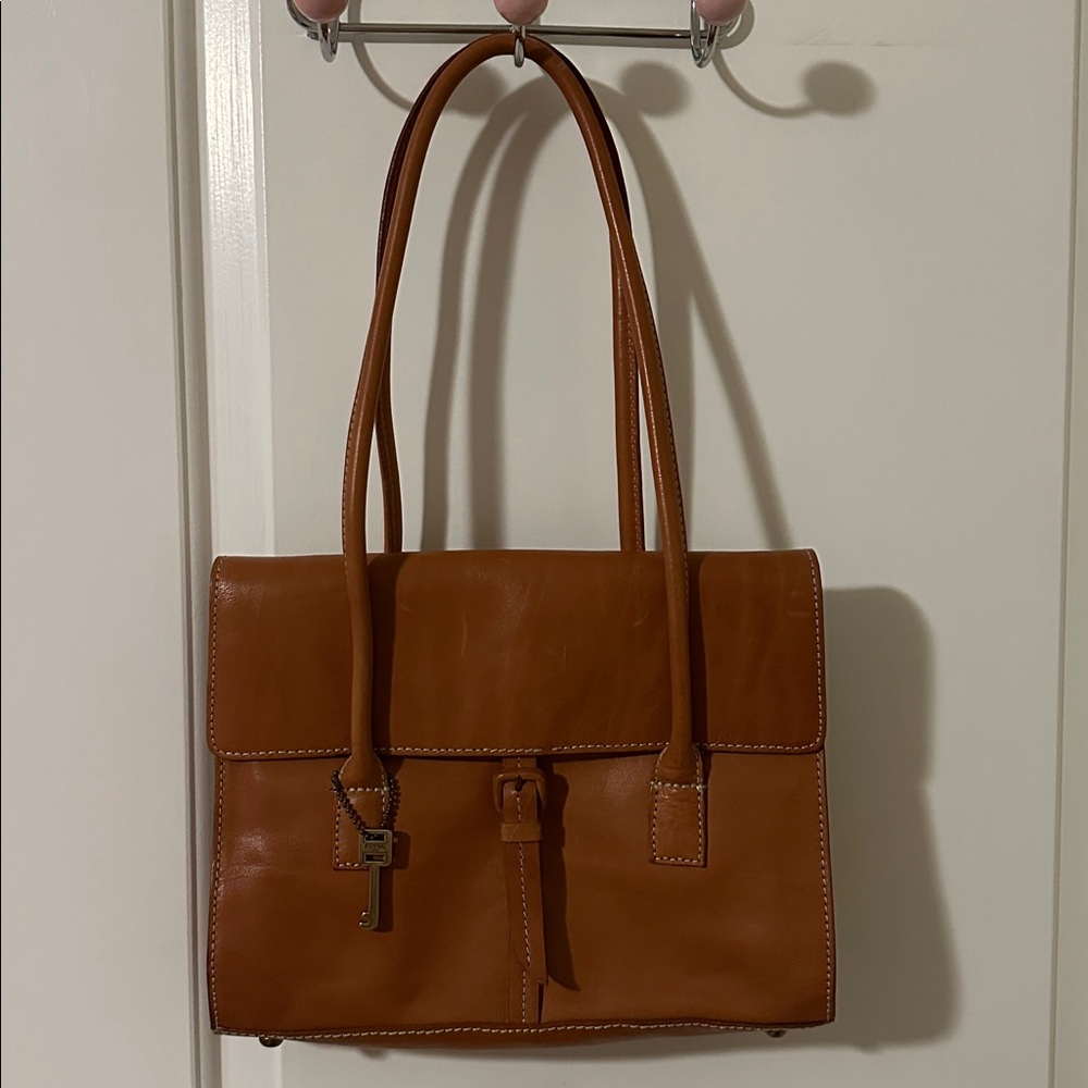 Tan Leather FOSSIL Handbag